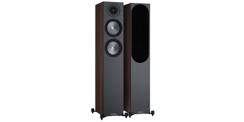 Monitor Audio Bronze 200 Walnut Altavoces de Suelo Pareja