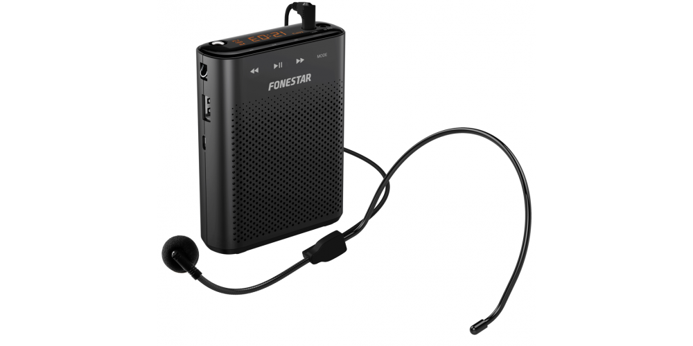 Fonestar ALTA-VOZ 30 Amplificador  Altavoz Portatil con Microfono Cabeza Manos Libres