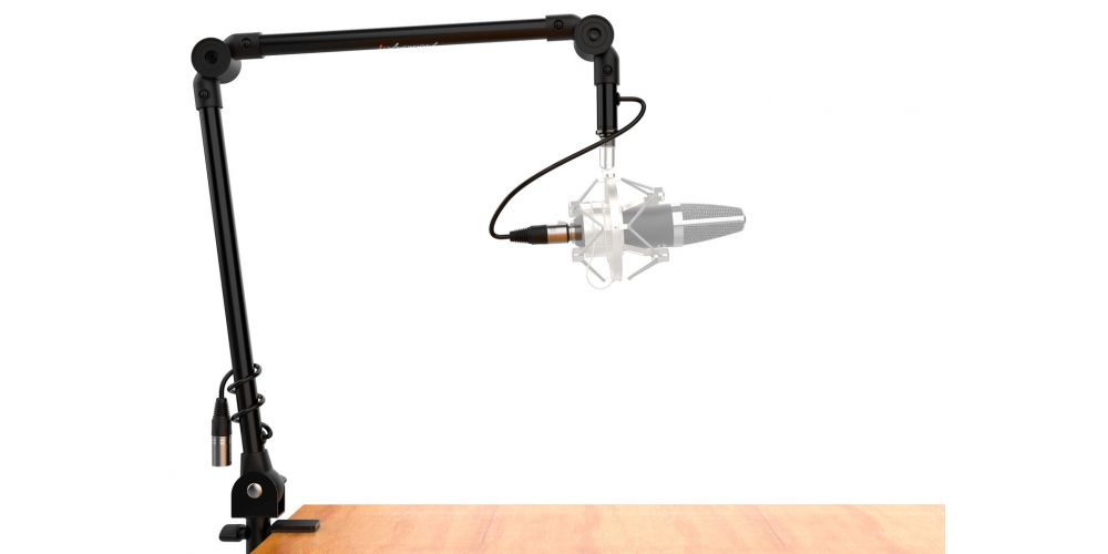 Audibax MTS-20 Soporte Sobremesa Micrófono Estudio Brazo Articulado Precableado-gallery-3