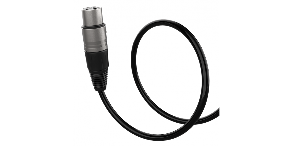 Audibax Silver Cable XLR Macho a XLR Hembra 6 Metros Negro-gallery-1