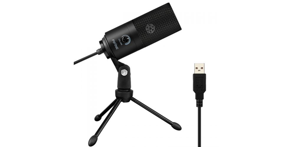 Fifine K669B Micrófono USB para Podcast / Grabación / Gamers