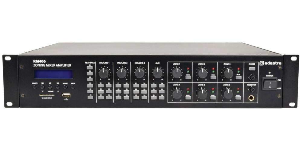 ADASTRA RM406 Amplificador Matriz  Línea 100V 6 Zonas 953160
