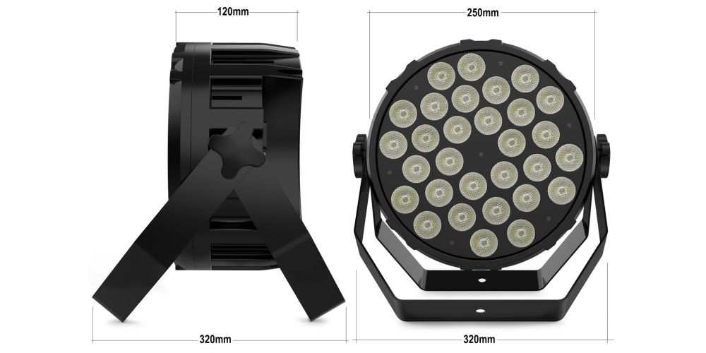 Audibax Dallas 300 Foco Par LED 30 x 10W RBGw 4 in 1. 300W DMX-gallery-6