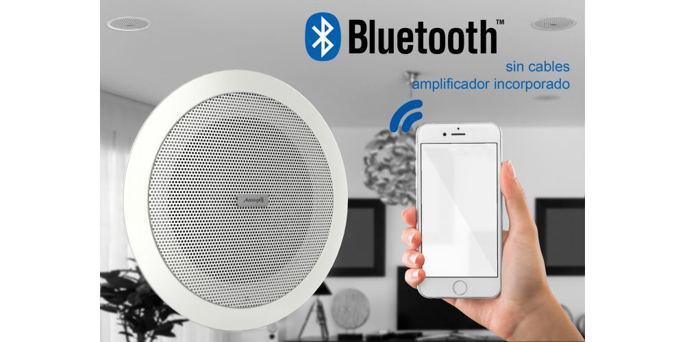 Audibax CM508L-BT Altavoces Techo Blancos Bluetooth empotrables Techo 2 Vías 2 x 20W 5,25\-gallery-1