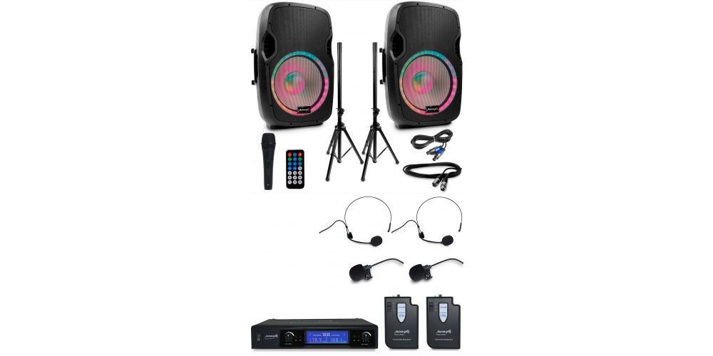 Audibax Party 215 Set 2 Altavoces 15\