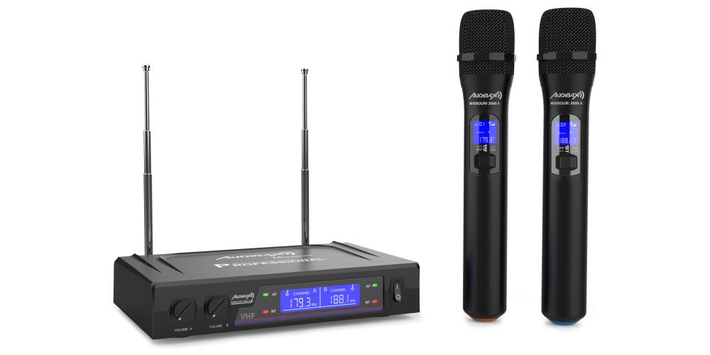 Audibax Missouri 2000 Microfono Inalambrico Mano VHF Rango A