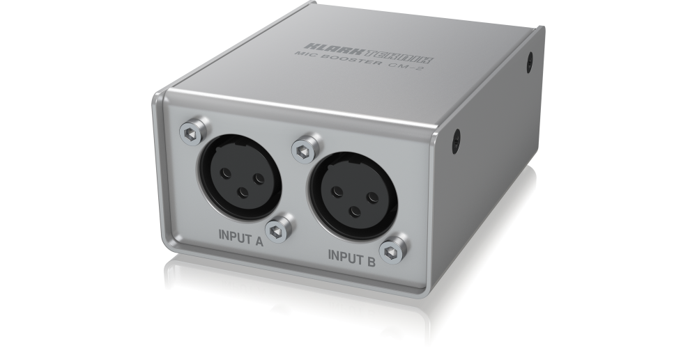 Klark Teknik MIC BOOSTER CM-2 Preamplificador de 2 Canales para Micrófono Dinámico