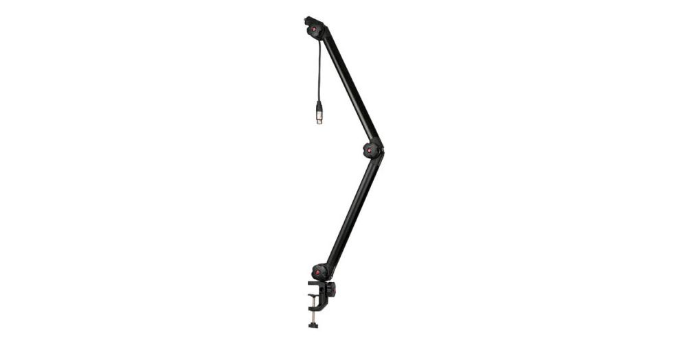 Showgear Soporte de microfono Broadcast con conectores Neutrik D8120