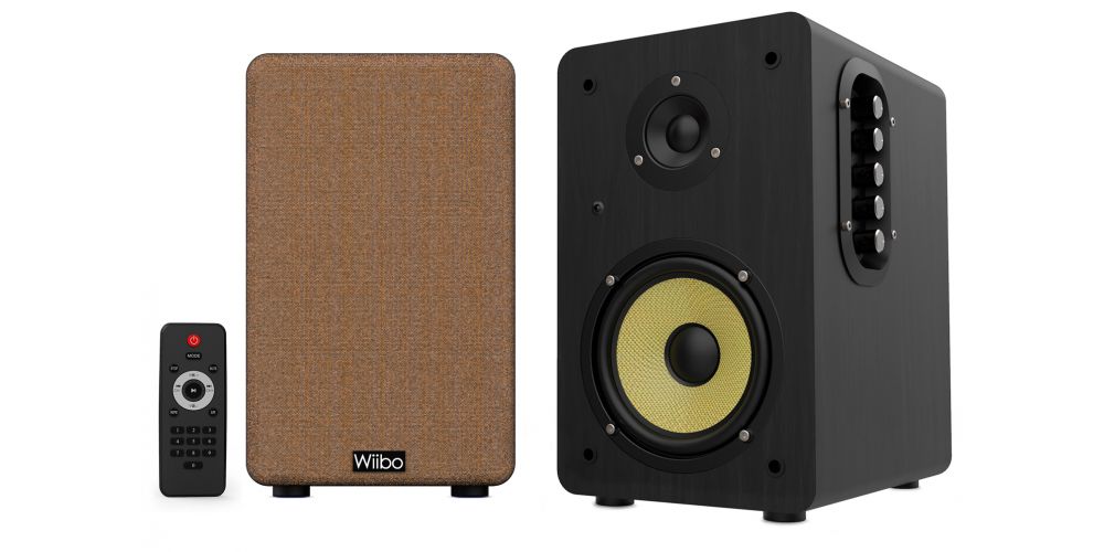 Wiibo Neo 100 V2 Black Altavoces Vintage Estanteria Bluetooth HiFi Activos 100w Pareja-gallery-2