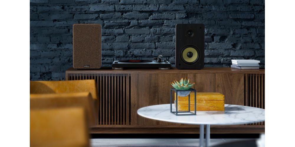 Wiibo Neo 100 V2 Black Altavoces Vintage Estanteria Bluetooth HiFi Activos 100w Pareja-gallery-7