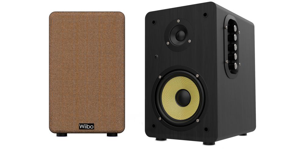 Wiibo Neo 100 V2 Black Altavoces Vintage Estanteria Bluetooth HiFi Activos 100w Pareja