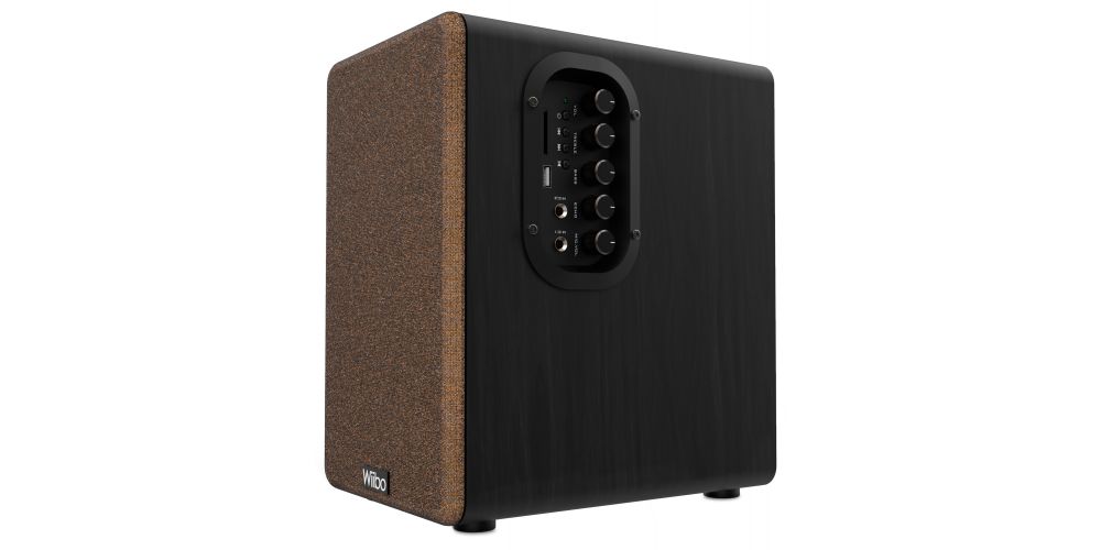 Wiibo Neo 100 V2 Black Altavoces Vintage Estanteria Bluetooth HiFi Activos 100w Pareja-gallery-3