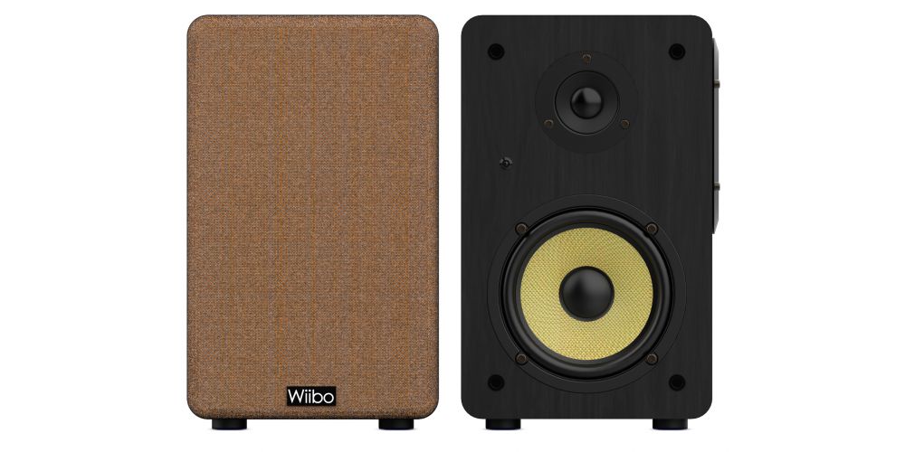 Wiibo Neo 100 V2 Black Altavoces Vintage Estanteria Bluetooth HiFi Activos 100w Pareja-gallery-4