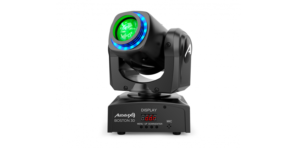Audibax Kit 2 Boston 30 Ring + Flightcase Cabezas Móviles Spot 30w Anillo LED + Flightcase-gallery-0