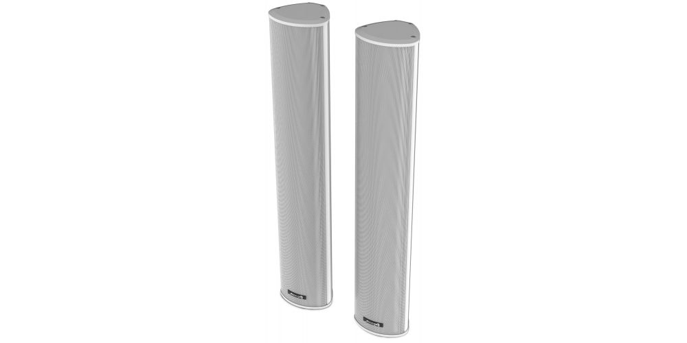 Audibax Tucson 60 White Altavoces Pasivos Columnas para Exterior Blanco Exterior Línea de 100V - Pareja