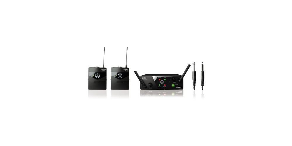 AKG WMS-40 MINI DUAL INSTRUMENTAL SET Inalambrico 2 Petacas ISM2