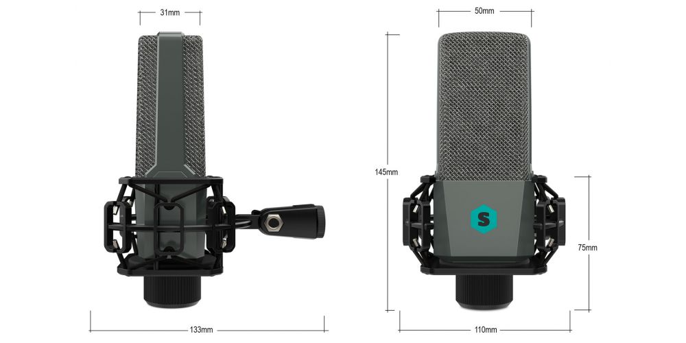 Stone M5 Silver Microfono De Condensador Grabación/Voces/Podcasting/Doblajes-gallery-9