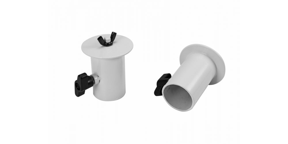 Omnitronic BOB-4 Stand Adaptor Adaptador de 35 mm a rosca M10 Blanco Pareja