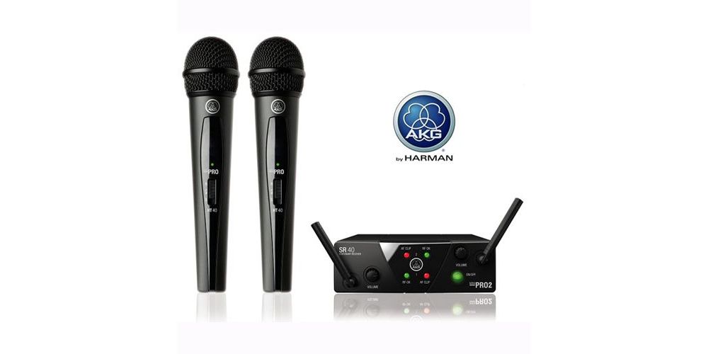 AKG WMS-40 MINI DUAL VOCAL SET Micrófono Inalambrico Mano