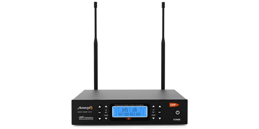 Audibax Sidney U310 Doble Micro mano UHF con Frecuencia seleccionable-gallery-2