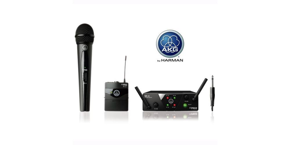 AKG WMS-40 MINI DUAL VOCAL INSTRUMENTAL SET Inalambrico Micro-Petaca ISM2