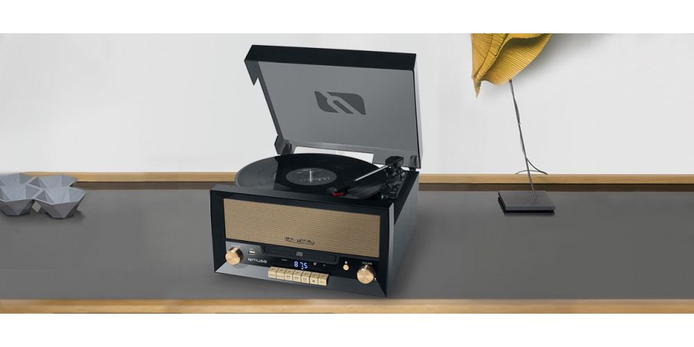 Muse MT-110B Tocadiscos Bluetooth Encoding USB Negro-gallery-3