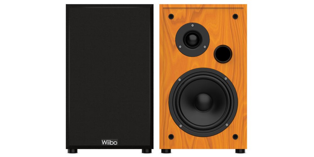 Wiibo String 15 Nogal Altavoces HiFi Estanteria 100w Pareja-gallery-3