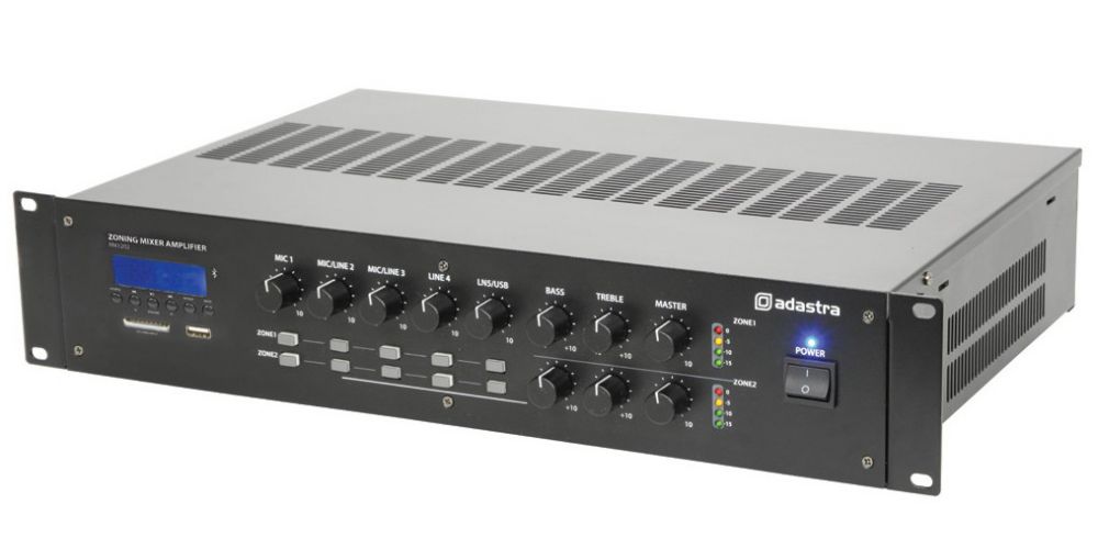 Adastra RM1202 Amplificador 2 x 120W Línea 100V