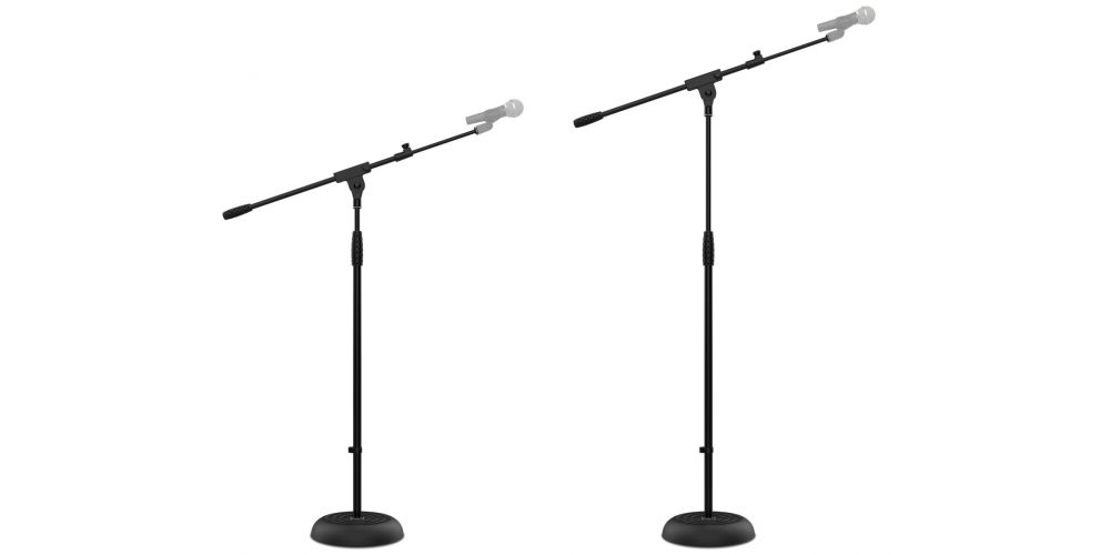 Audibax Base 10 Soporte Micrófono Suelo Jirafa Ajustable con Base Redonda-gallery-4