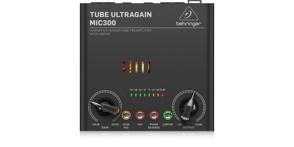 BEHRINGER MIC300 Tube Ultragain Pre-Amplificador Micro