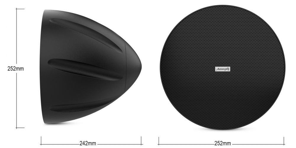 Audibax Drop 6 Black Altavoz Colgante Pasivo Altavoz Pendant 100V-gallery-5