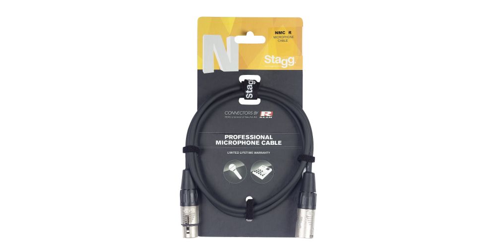 Stagg NMC3R Cable Microfono Serie N 3m-gallery-0