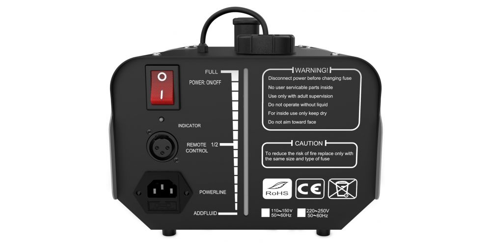 Audibax Smoke 900 Maquina Humo 900W Discoteca Profesional + Mando Inalámbrico-gallery-1