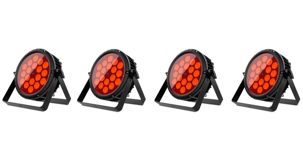 Kit 4 Audibax Water 180 RGBW Foco Par LED Exterior 180W RGBW 4 en 1