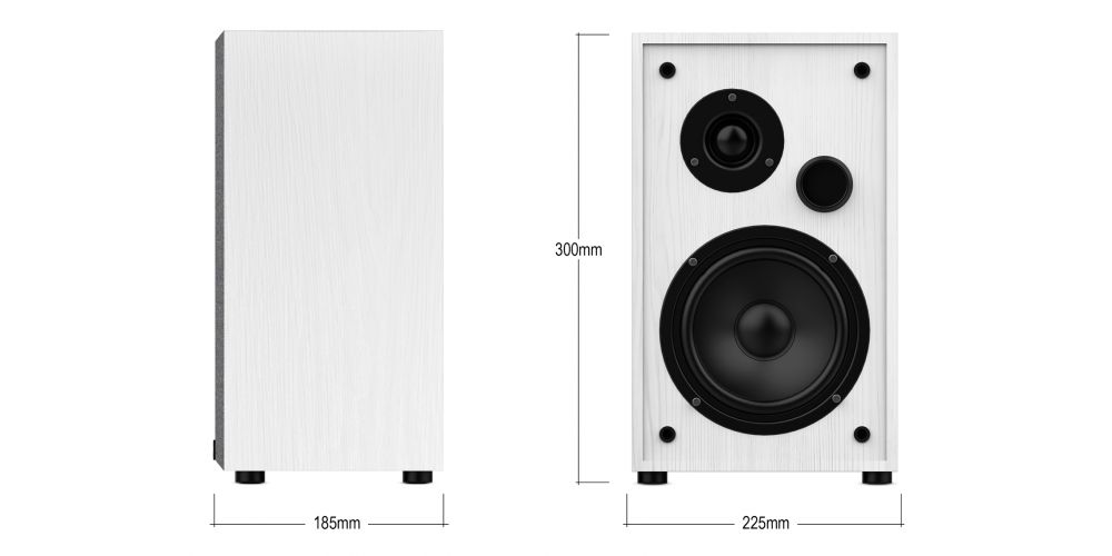 Wiibo String 15 White Altavoces HiFi Estanteria 100w Pareja-gallery-6
