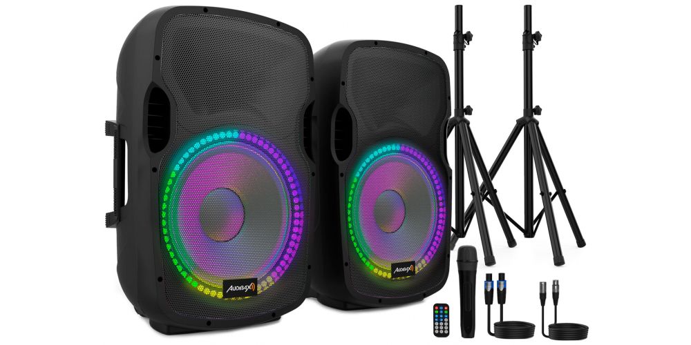 Audibax Party 215 Led Set 2 Altavoces 15\