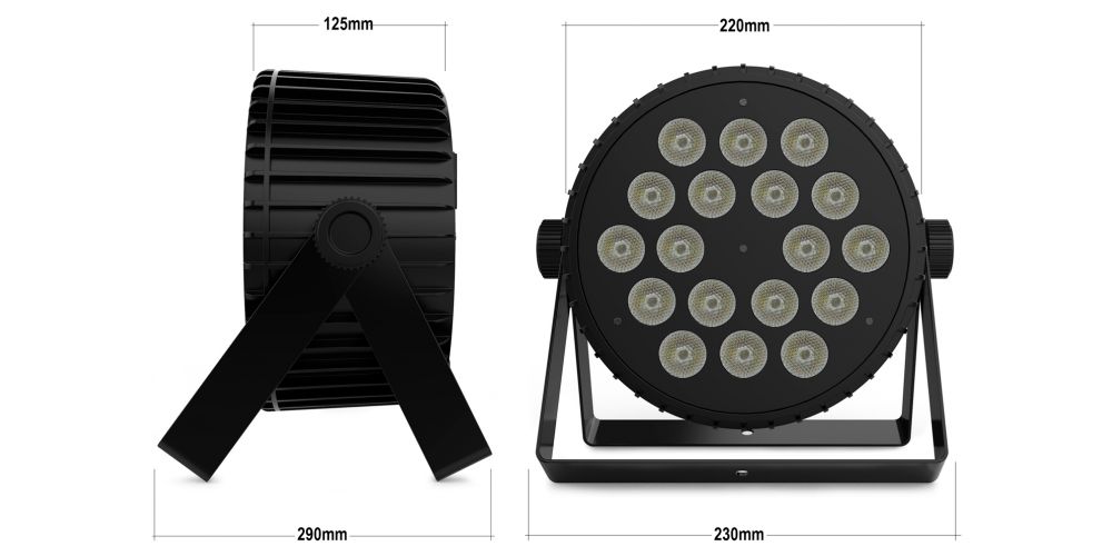 Audibax Dallas 216 Foco Par LED 18 x 12W RBGw 4 in 1 DMX Total 216W-gallery-6
