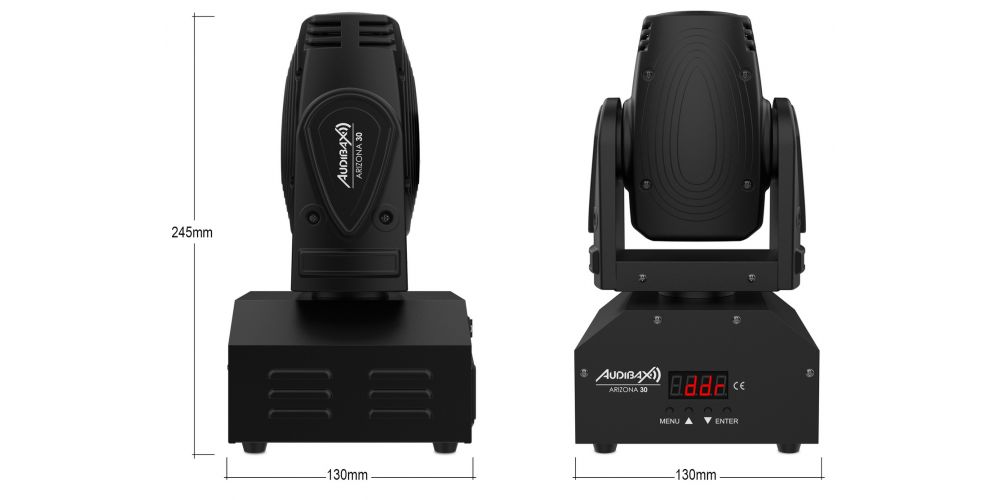 Audibax Arizona 30 Cabeza Móvil Beam 12W LED RGBW - 4 en 1-gallery-7