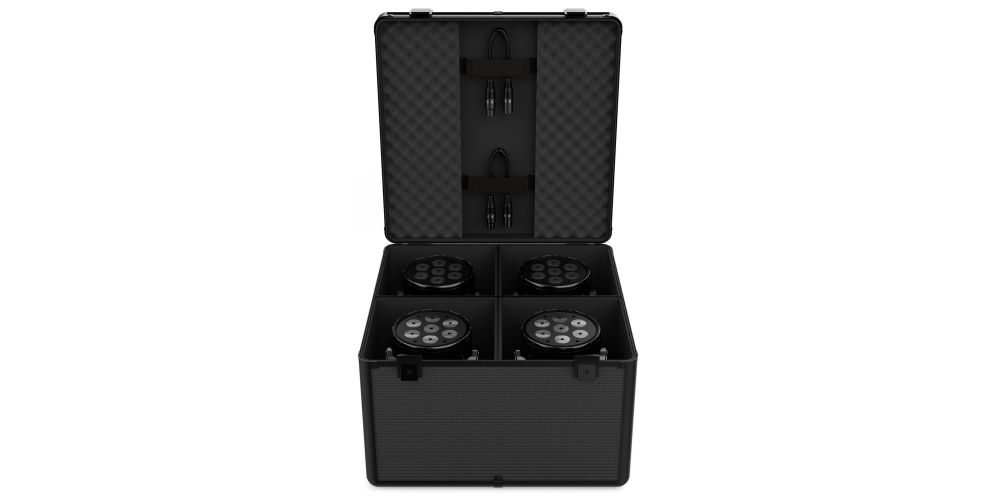 Audibax PRO-PAR Maleta Flight Case para 4 Focos PAR 56 y Cabezas Móviles ( LM70, Iowa 70, Boston )-gallery-2