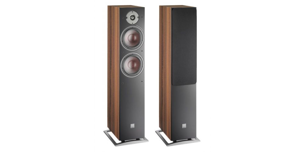 Dali Oberon 7 Walnut Altavoces suelo HiFi. Pareja Nogal
